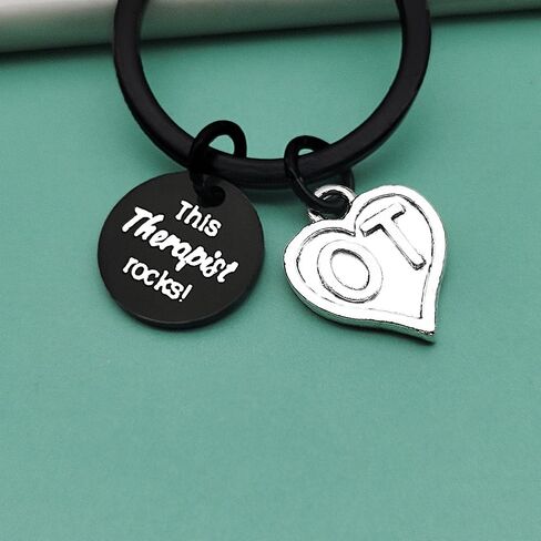 Baipilu Therapist Keychain Gifts for Women Men Appreciation Gift for Therapist Nurse Thank You Gifts for Therapist Keyring in Saudi Arabia