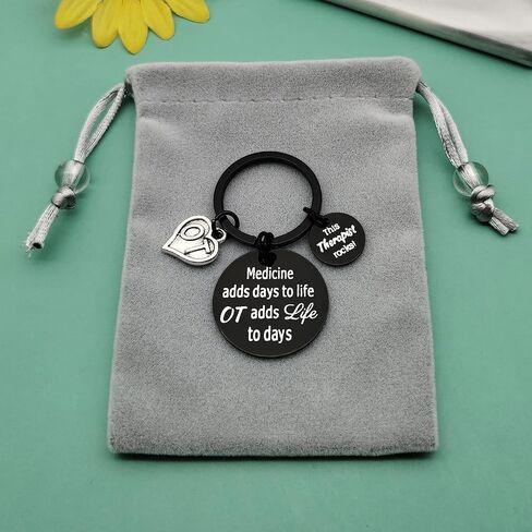 Baipilu Therapist Keychain Gifts for Women Men Appreciation Gift for Therapist Nurse Thank You Gifts for Therapist Keyring in Saudi Arabia