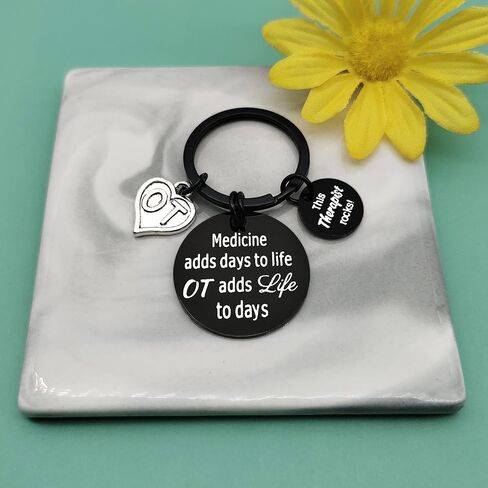 Baipilu Therapist Keychain Gifts for Women Men Appreciation Gift for Therapist Nurse Thank You Gifts for Therapist Keyring in Saudi Arabia
