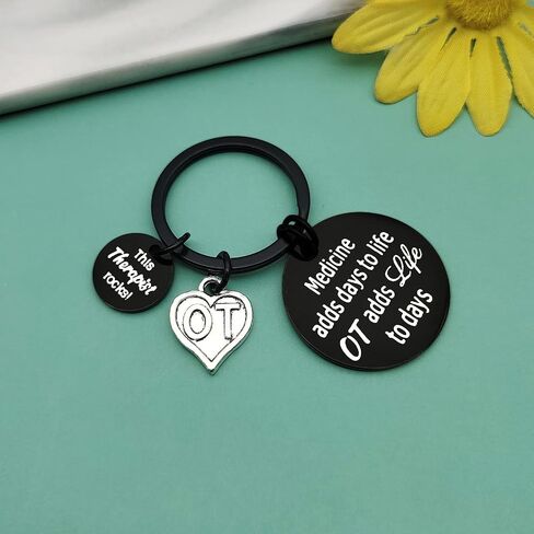 Baipilu Therapist Keychain Gifts for Women Men Appreciation Gift for Therapist Nurse Thank You Gifts for Therapist Keyring in Saudi Arabia