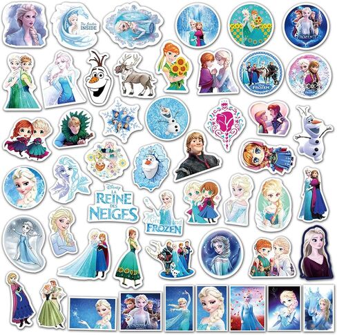 100 قطعة من ملصقات الأميرة المجمدة، ملصق الأميرة الكرتونية اللطيفة للفتيات، ملصق فينيل مقاوم للماء لأميرة ديزني للأطفال في سن المراهقة، زجاجة مياه، كمبيوتر محمول، أمتعة، هاتف، لوح تزلج، خوذة in Kuwait