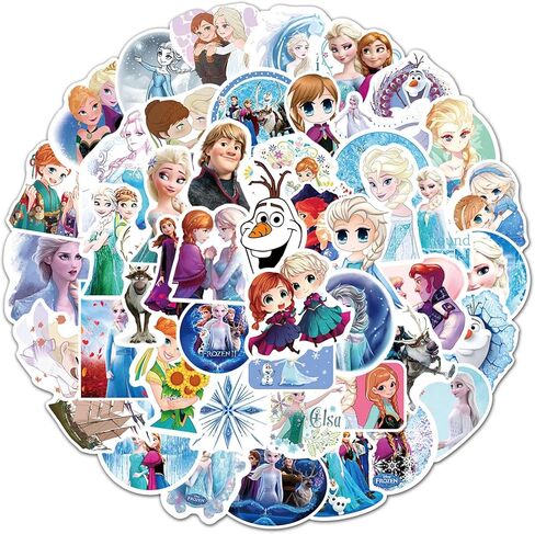 100 قطعة من ملصقات الأميرة المجمدة، ملصق الأميرة الكرتونية اللطيفة للفتيات، ملصق فينيل مقاوم للماء لأميرة ديزني للأطفال في سن المراهقة، زجاجة مياه، كمبيوتر محمول، أمتعة، هاتف، لوح تزلج، خوذة in Kuwait