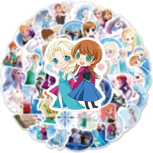 100 قطعة من ملصقات الأميرة المجمدة، ملصق الأميرة الكرتونية اللطيفة للفتيات، ملصق فينيل مقاوم للماء لأميرة ديزني للأطفال في سن المراهقة، زجاجة مياه، كمبيوتر محمول، أمتعة، هاتف، لوح تزلج، خوذة in Kuwait