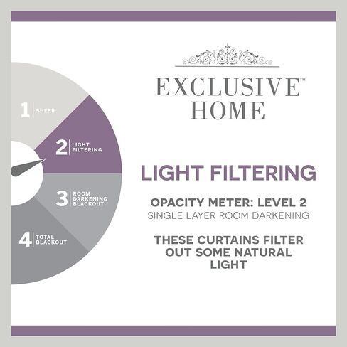 Exclusive Home Curtains Jacinta Flippable Side Ruffle Light Filtering Semi-Sheer Rod Pocket Curtain Panel Pair, 54"x96", White, Set of 2 in Saudi Arabia