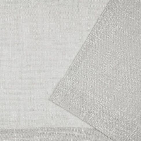 Exclusive Home Curtains Jacinta Flippable Side Ruffle Light Filtering Semi-Sheer Rod Pocket Curtain Panel Pair, 54"x96", White, Set of 2 in Saudi Arabia