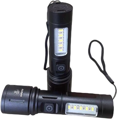مصباح يدوي Coast Flashlight عالي السطوع قابل لإعادة الشحن، مصابيح COB LED فائقة السطوع مع 7 أوضاع إضاءة، مقاومة للماء IPX6، ضوء فلاش قوي محمول للتخييم في حالات الطوارئ المنزلية in Kuwait