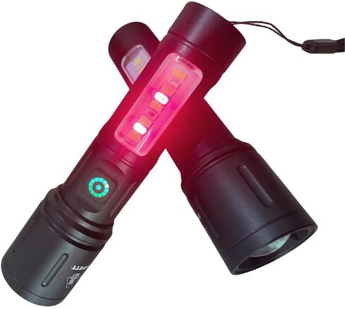 مصباح يدوي Coast Flashlight عالي السطوع قابل لإعادة الشحن، مصابيح COB LED فائقة السطوع مع 7 أوضاع إضاءة، مقاومة للماء IPX6، ضوء فلاش قوي محمول للتخييم في حالات الطوارئ المنزلية in Kuwait
