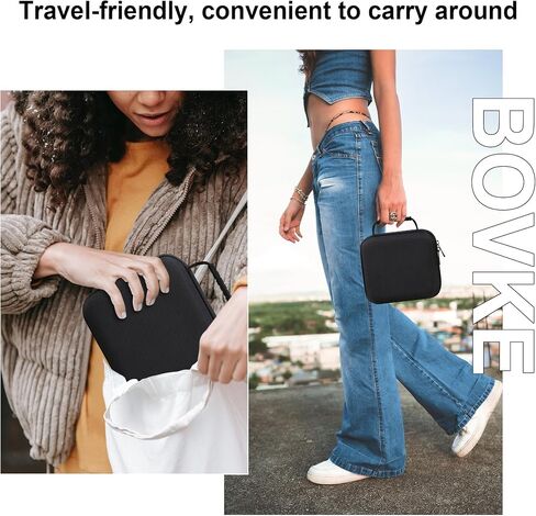 BOVKE Carrying Case Compatible with Fujifilm Instax Square SQ6 - Instant Film Camera, Extra Space for Film Packs, Batteries and Filters, Black in Saudi Arabia