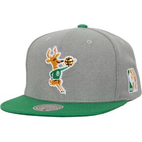 Mitchell & Ness Milwaukee Bucks Hardwood Classics Melt Stitch Cap Snapback Grey in Saudi Arabia