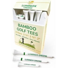 Bamboo Golf Tees – Matchbook Design Flip-Top Pocket Golf Tee Box Holder, 18 Pack Wooden Tees – 3 Sizes (3¼″, 2¾″, 2″) – Funny Golf Gift for Men, Iconic Packaging & Cool Golf Accessories in Saudi Arabia