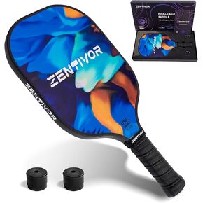 مجاذيف Carbalball Baddles خفيفة الوزن - مجاذيف Usapa Pickleball للنساء والرجال والمبتدئين والوسطيات | سطح شجاع ، تصميم أنيق | نواة امتصاص الصدمات 16MM ، قبضة ملهى in Saudi Arabia