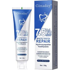 2 Pcs Hydroxyapatite Toothpastes 7.5 for Enamel Protection and Tooth Strengthening, Gentle Mint Fresh Breath Fluoride-Free Hydroxyapatite Toothpastes in Saudi Arabia
