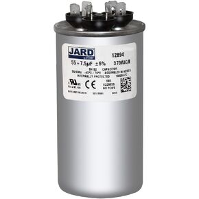 Round Capacitor 55 7.5 uf MFD 370 Volt Replaces Obsolete Z97F9973 97F9973 C35575R by GE GE Genteq in Saudi Arabia