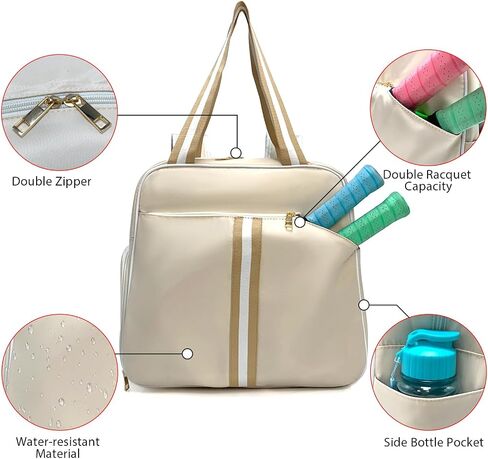 Pickleball Bag, Pickleball Backpack for Women & Men, Pickleball Tote Bag with Shoes Compartment in Saudi Arabia