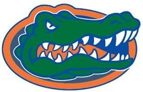 ملصق Craftique Gators (Gator Head) ، 11 1/2 "x7 1/4" ، مرخص رسميًا in Saudi Arabia