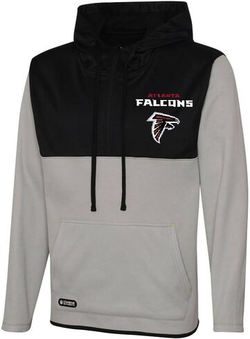 NFL Mens Audible Team Color الشعار الأساسي 1/4 Zip Long Sleeve Pullover Sweater Sweatery Hoodie in Kuwait