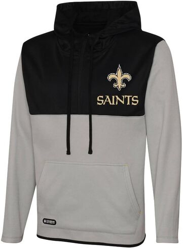 NFL Mens Audible Team Color الشعار الأساسي 1/4 Zip Long Sleeve Pullover Sweater Sweatery Hoodie in Kuwait