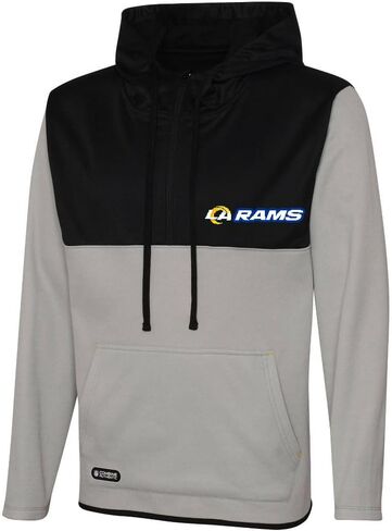NFL Mens Audible Team Color الشعار الأساسي 1/4 Zip Long Sleeve Pullover Sweater Sweatery Hoodie in Kuwait