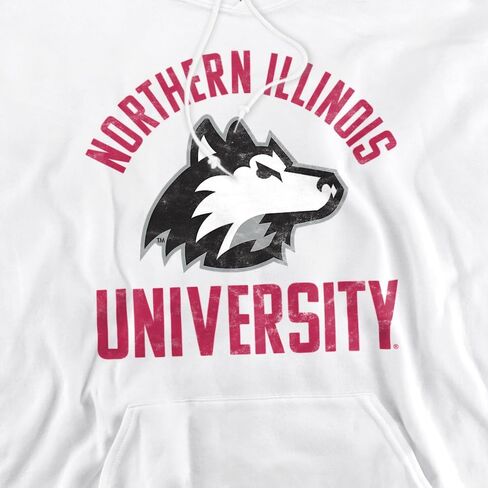 مسؤول جامعة إلينوي الشمالية NIU Huskies Logo للجنسين للبالغين هوديي in Saudi Arabia