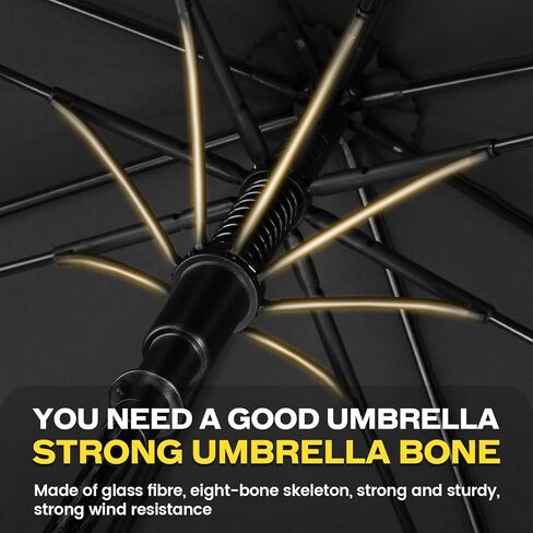 ZOMAKE 62/68 Inch Golf Umbrella Extra Large Oversized Umbrella Windproof Automatic Open with Double Canopy Vented for Rain in Saudi Arabia
