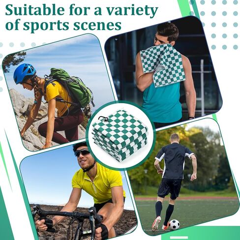 12 PCS Golf Towels Bulk for Bags Microfiber Waffle Pattern Golf Payel مع Clip 16 'x 16' '، و Mini excorbent assorbent Quicial ، mini tournament yoga fitness men men (Emerald Green) in Saudi Arabia
