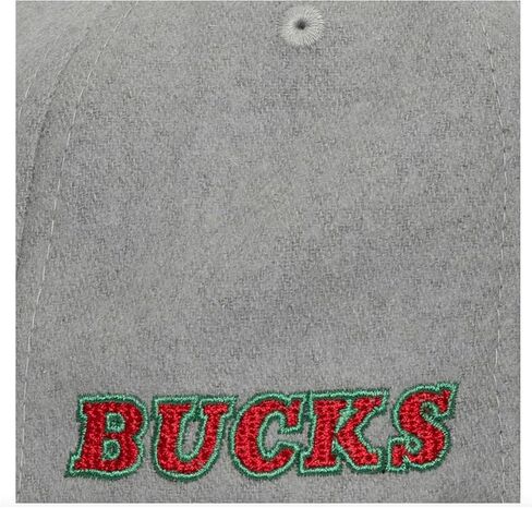 Mitchell & Ness Milwaukee Bucks Hardwood Classics Melt Stitch Cap Snapback Grey in Saudi Arabia