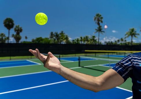Outdoor Pickleball Balls, USA Pickleball (USAPA) Approved, 3 Packs, 6 Packs, 12 Packs, high Bounce, Hardness and Extremely Durable, neon Green, 40 Holes. in Saudi Arabia
