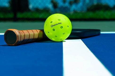 Outdoor Pickleball Balls, USA Pickleball (USAPA) Approved, 3 Packs, 6 Packs, 12 Packs, high Bounce, Hardness and Extremely Durable, neon Green, 40 Holes. in Saudi Arabia