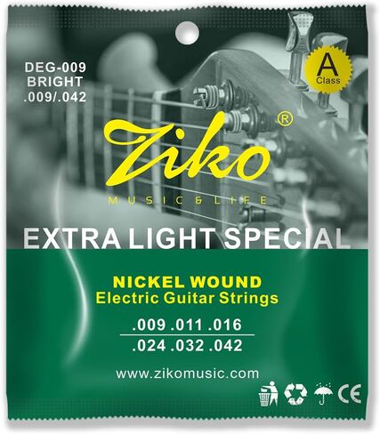 Ziko Extra Light Special SPECIAL Guitar Guitar ، جرح النيكل ، .009-.042 in Kuwait