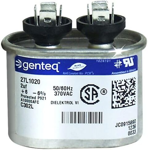 GE Industrial 27L1020 / 27L1020BX - 2 UF MFD 370 VOLT بديل بواسطة Genteq in Saudi Arabia