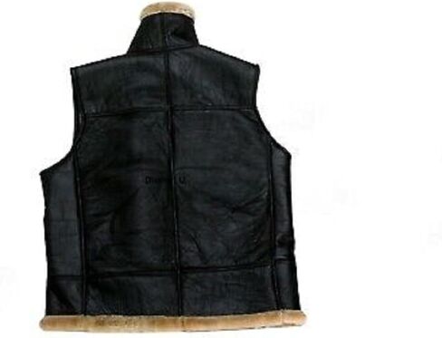 Men’s Aviator RAF B3 Real Shearling Bomber Flying Vest in Saudi Arabia