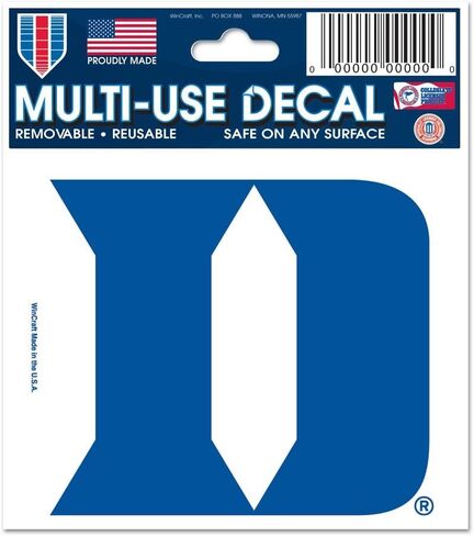 Wincraft NCAA Duke University 53415014 Multi-Use Decal, 3" x 4" in Saudi Arabia