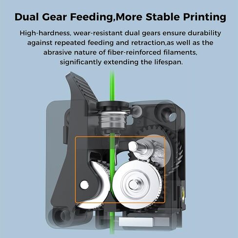 CREALITY HI Prouder Original for Hi 3D Printer Dual-Gear Drive 6.25: 1 نسبة تروس 80n Max Force Cutter و Filament Sensor مستقر الدقة متعددة الألوان in Kuwait