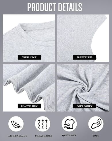 Taiyin 3 Pack Men's Big and Tall Tops Quick Muscle تمرينًا جافًا بلا أكمام in Saudi Arabia