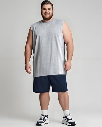 Taiyin 3 Pack Men's Big and Tall Tops Quick Muscle تمرينًا جافًا بلا أكمام in Saudi Arabia