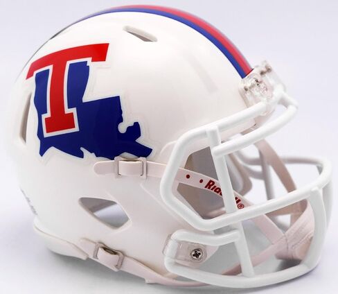 Riddell NCAA Louisiana Tech Bulldogs Helmet Mini SpeedHelmet Replica Mini Speed Style White, Team Colors, One Size in Saudi Arabia
