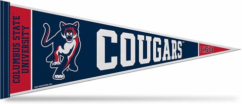 Rico Industries NCAA Columbus State Cougars 12" x 30" Felt Wall Décor Pennant - Great for Home/Bed Room/Man Cave Décor in Saudi Arabia