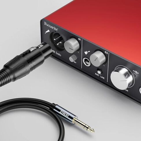 XLR to 6.35mm (1/4 Inch) TRS Cable Female to Male (1/4 to XLR Cable, XLR to 1/4 Cable, XLR to TRS Cable) ﻿ (1, 10Feet) in Saudi Arabia