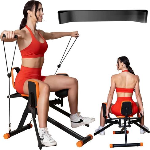 Glute Glow™ Hip Abductor Machine for Home Gym- USA Based- Booty Builder & Booty Trainer for Women – 3 Resistance Levels – Bonus Arm Bands & Thigh Workout – Glute Workout Equipment & Glute Machine in Saudi Arabia