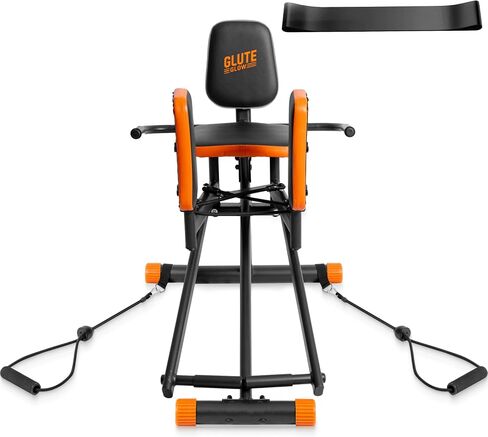 Glute Glow™ Hip Abductor Machine for Home Gym- USA Based- Booty Builder & Booty Trainer for Women – 3 Resistance Levels – Bonus Arm Bands & Thigh Workout – Glute Workout Equipment & Glute Machine in Saudi Arabia