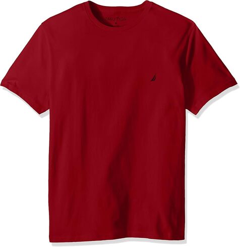Nautica Men's Short Sleeve Crewneck Tee T-Shirt (Small, Charcoal Heather) in Saudi Arabia
