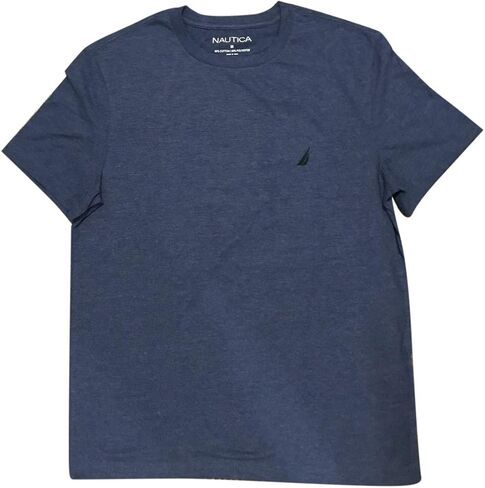 Nautica Men's Short Sleeve Crewneck Tee T-Shirt (Small, Charcoal Heather) in Saudi Arabia