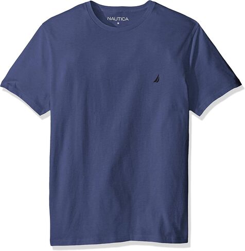Nautica Men's Short Sleeve Crewneck Tee T-Shirt (Small, Charcoal Heather) in Saudi Arabia