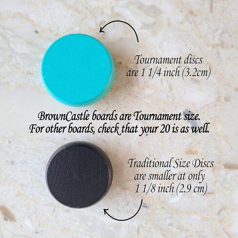 Premium Colored Crokinole Disc Set of 13 in Hard Shell Zipper Case (Green) in Saudi Arabia