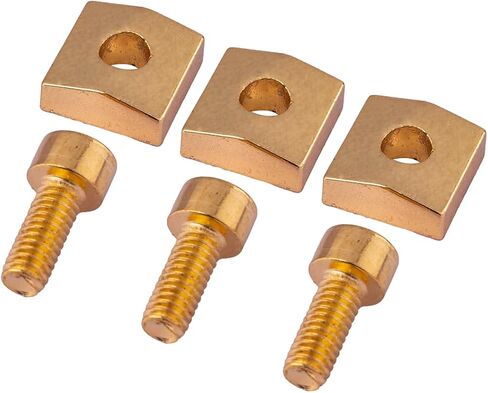 3pcs قفل الجيتار الكهربائي مع مسامير سداسية لأجزاء جسر Tremolo Floyd Rose (الذهب) in Kuwait