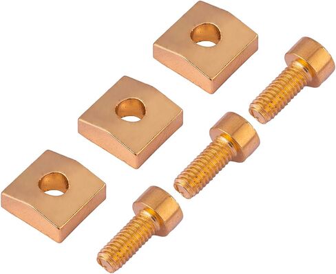 3pcs قفل الجيتار الكهربائي مع مسامير سداسية لأجزاء جسر Tremolo Floyd Rose (الذهب) in Kuwait