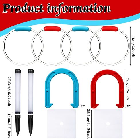 LED RING TOSS لعبة للبالغين رنين إرم وألعاب الحصان في الهواء الطلق للبالغين والأسرة 12 PCS THER in Saudi Arabia