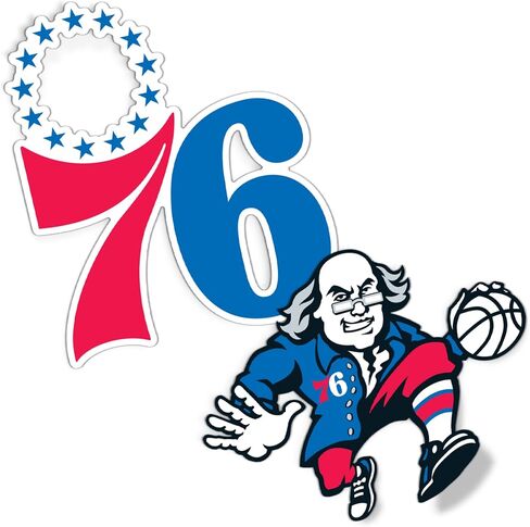 Desert Cactus Philadelphia 76ers Sticker NBA Officially Licensed Vinyl Decal Laptop Water Bottle Car Scrapbook (4 Inch) in Saudi Arabia
