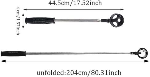 Kakalote Golf Ball Retriever, Portable Telescopic Scoop Saver Pick Up Golf Ball Grabber Pick Up with Locking Clip in Saudi Arabia