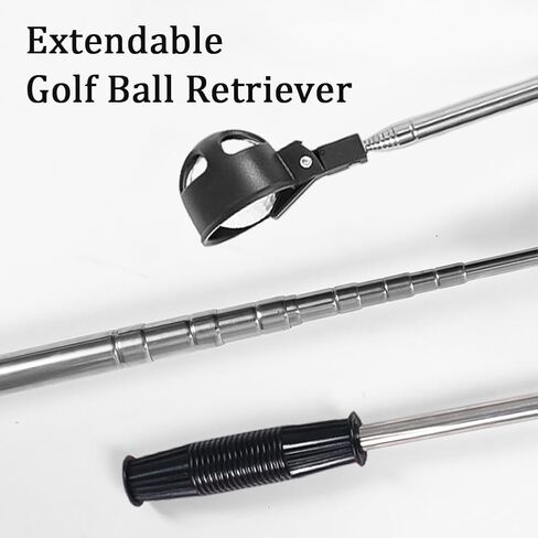 Kakalote Golf Ball Retriever, Portable Telescopic Scoop Saver Pick Up Golf Ball Grabber Pick Up with Locking Clip in Saudi Arabia